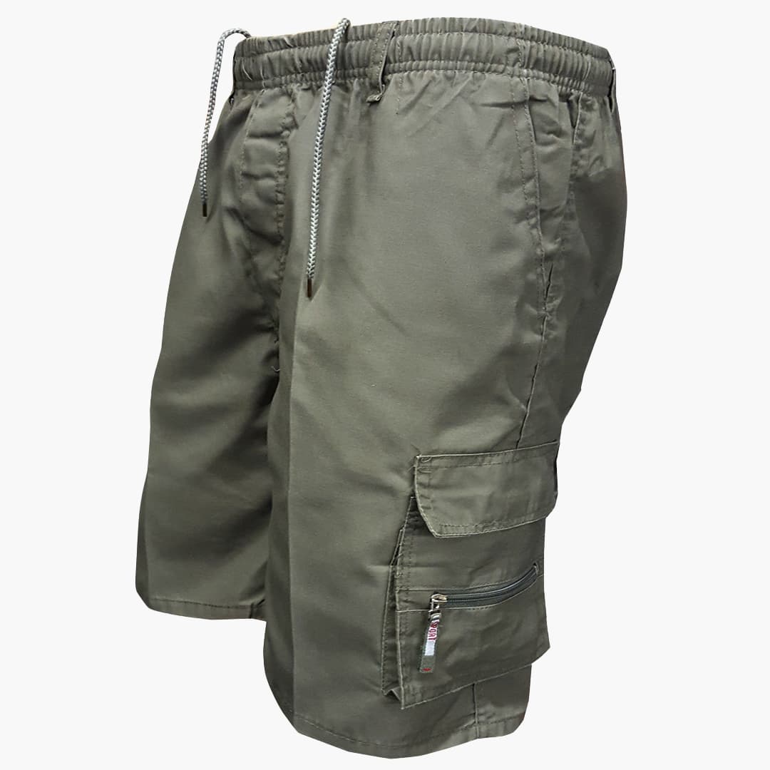 Herren Cargo Shorts mit Taschen und Kordelzug für Sommer