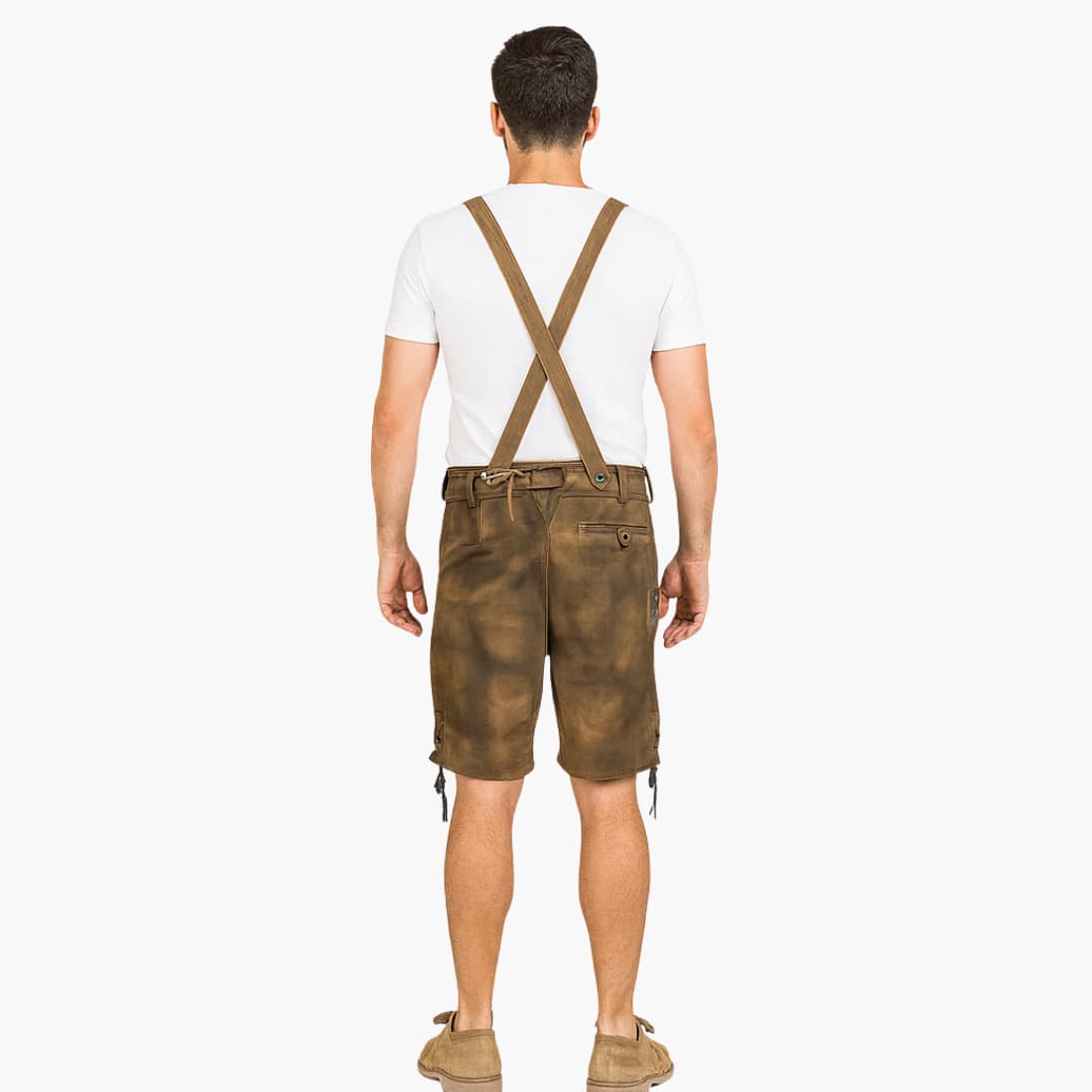 Bestickte Trachtenhose mit Hosenträgern für Herren - Oktoberfest 2025