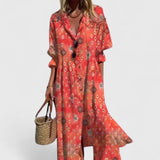 Boho-Kleid für Damen mit Print – Rouge