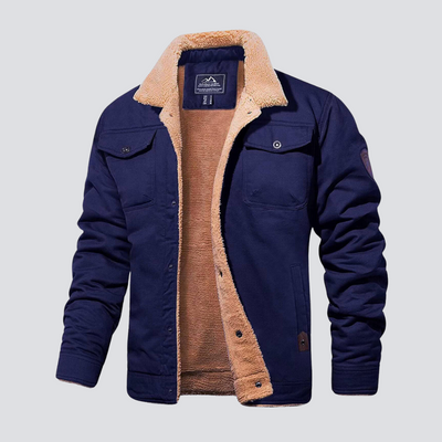 Klassische Utility-Jacke mit kuscheligem Sherpa-Futter für Männer