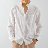 Oskar | Breezy Herren Hemd mit feiner Passform – Weiß