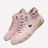Dominic | Herren Leichte Leder Barfußschuhe – Rosa