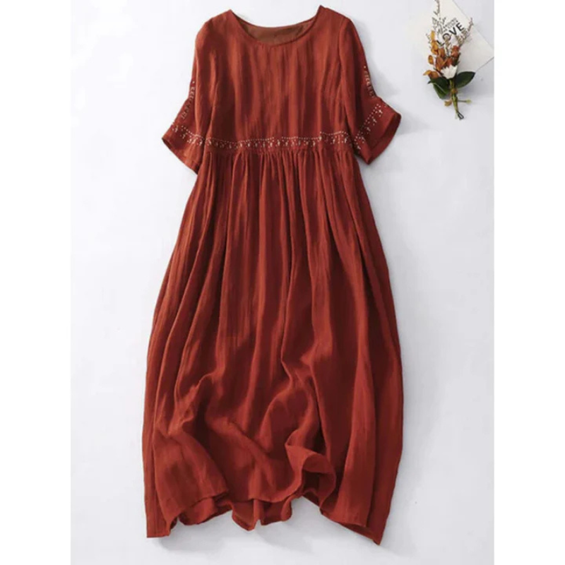 Bequemes Sommerkleid Mit Lockerer Passform Für Damen | Midi