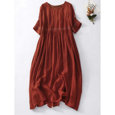Bequemes Sommerkleid Mit Lockerer Passform Für Damen | Midi