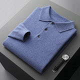 Maximilian | Eleganter Strickpullover aus Kaschmir – Blau