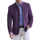 Anton | Herren Eleganter Freizeitblazer mit Knopfverschluss – Lila