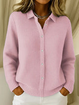 Elisenda - Soft-Touch-Strickpullover – Rosa