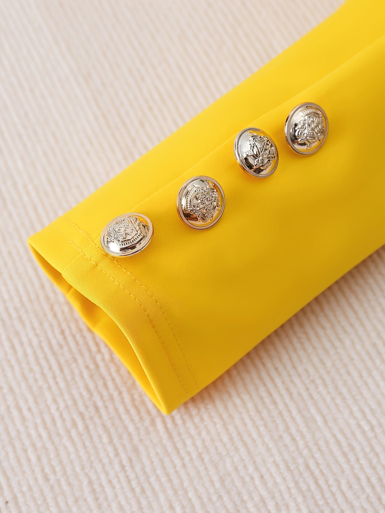 Elegantes Business Blazer Set mit Blumenmuster in Gelb für Damen | Ideal für jeden Tag