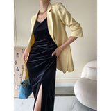 Sarah | Eleganter Und Stilvoller Damen Blazer – Zitronengelb