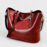 Tavros - Vintage Schultertasche – ROT