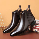 Paulina | Moderne Und Elegante Spitz Zuwachsende Stiefeletten – Dunkelbraun