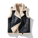 Mia | Warme und Kuschelige Damen Sherpa Winterweste – Schwarz