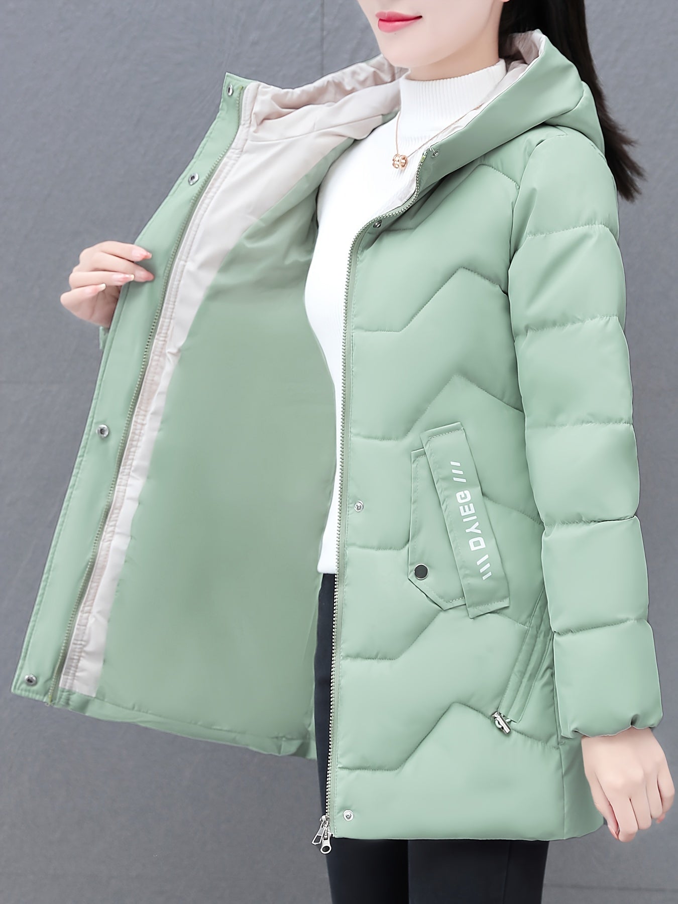 Casual Puffer Wintermantel mit Taschen für Damen | Ideal für den Winter
