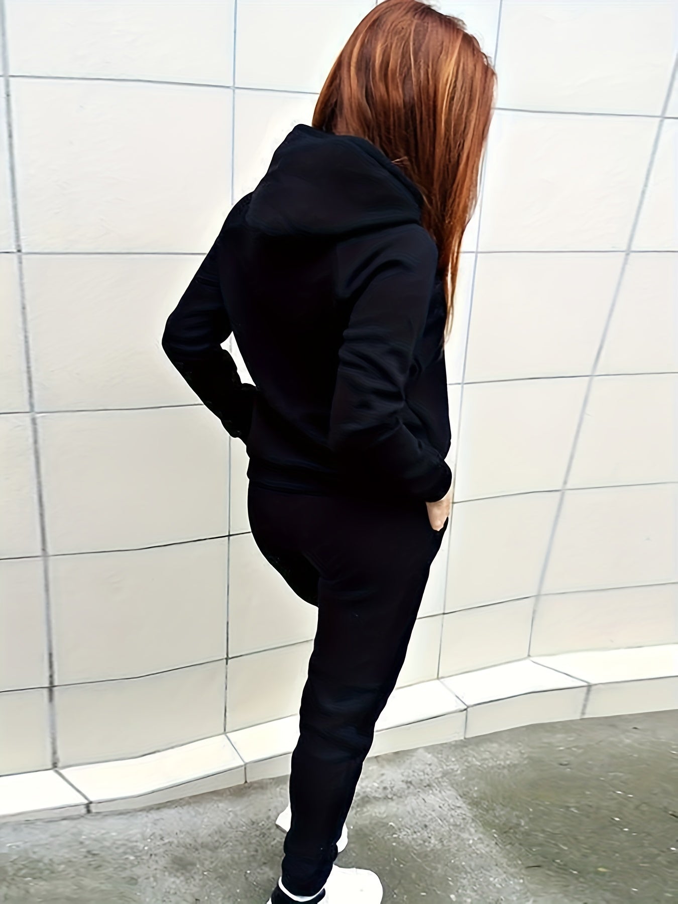 Damen Freizeit-Kapuzen-Hoodie mit Taschen und Kordelzug | Ideal für Active Wear