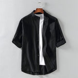 Moritz | Herren Button-Up Shirt Oliver in stilvoller Ausführung – Schwarz