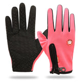 Wintersporthandschuhe mit rutschfestem Design – Rosa