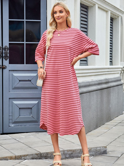 Lorena - Lässiges Sommerkleid mit Streifen für Frauen