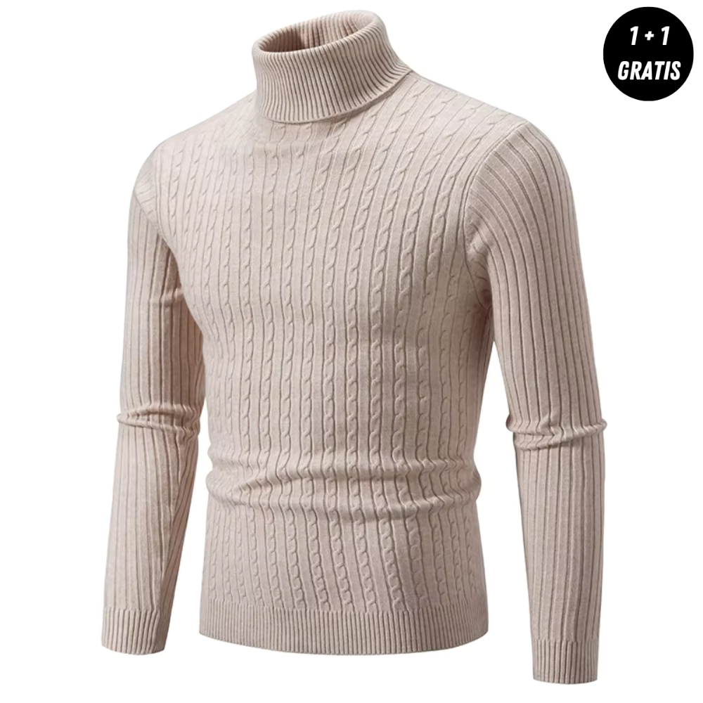 Asael | Warmer Strickpullover mit Rollkragen