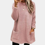 Greta | Gemütliches Und Lässiges Tunika Sweatshirt – Rosa