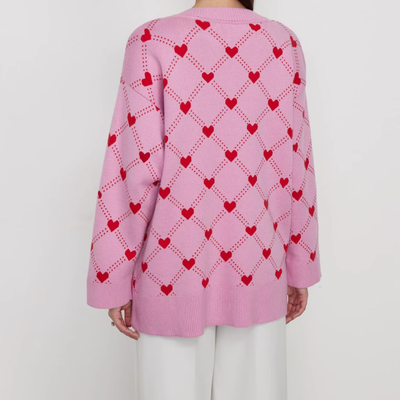 Mariele – Verspielte Strickjacke mit Herzmuster