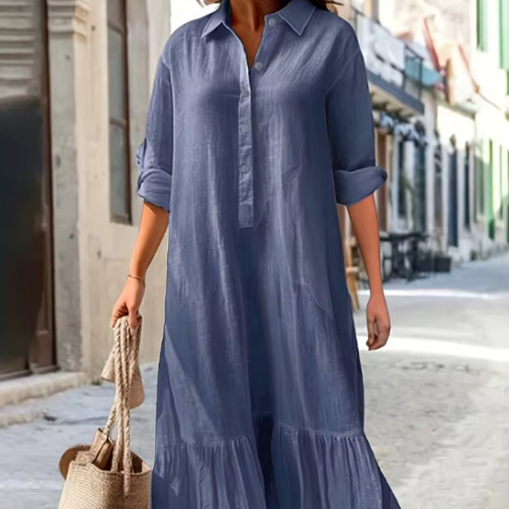 Magda – Luftiges Hemdblusenkleid für einen stilvollen Sommer