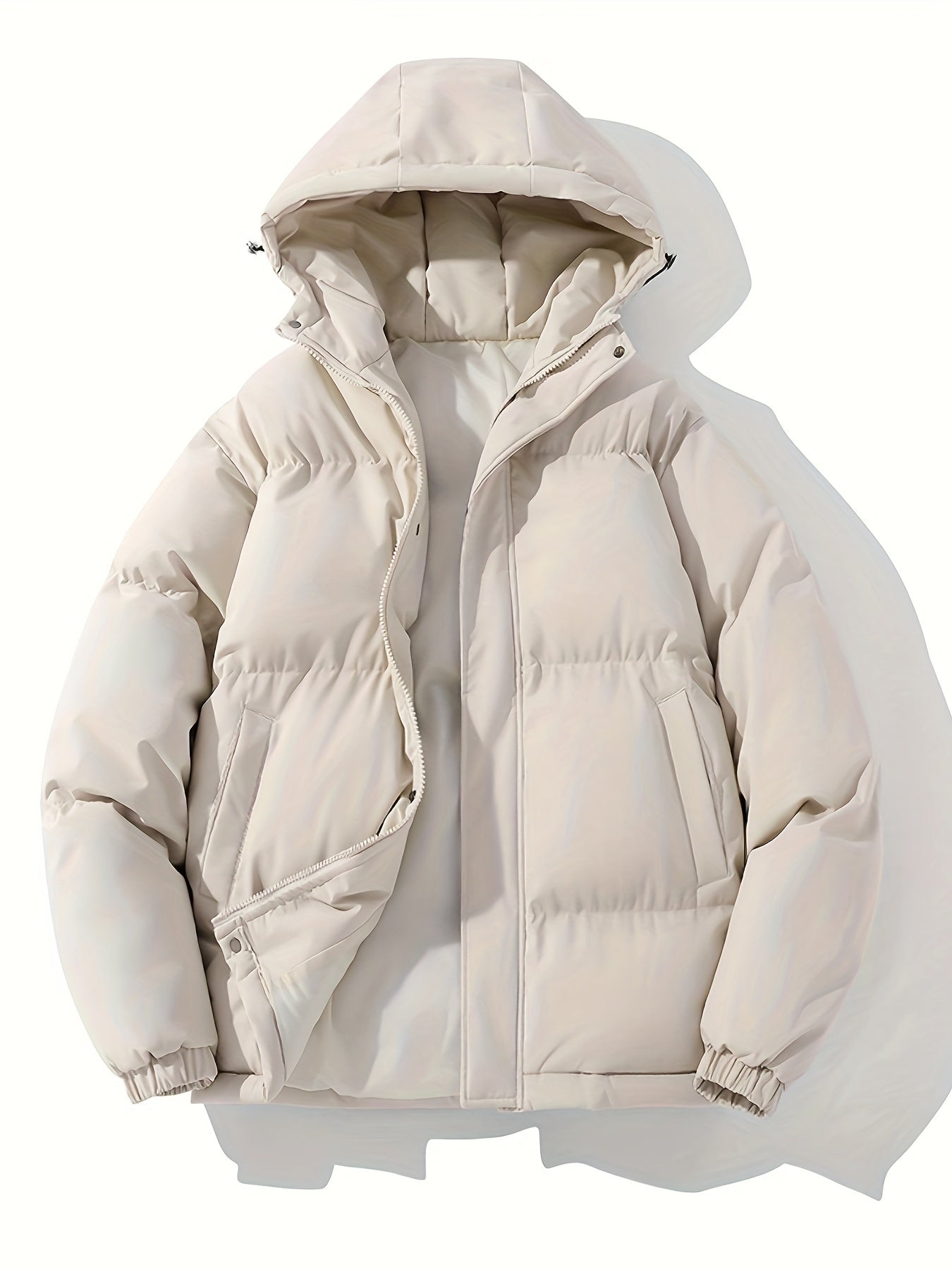 Lässiger Parka dicke Winterjacke mit Kapuze für Damen |  Ideal für den Winter