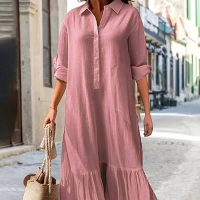 Magda – Luftiges Hemdblusenkleid für einen stilvollen Sommer