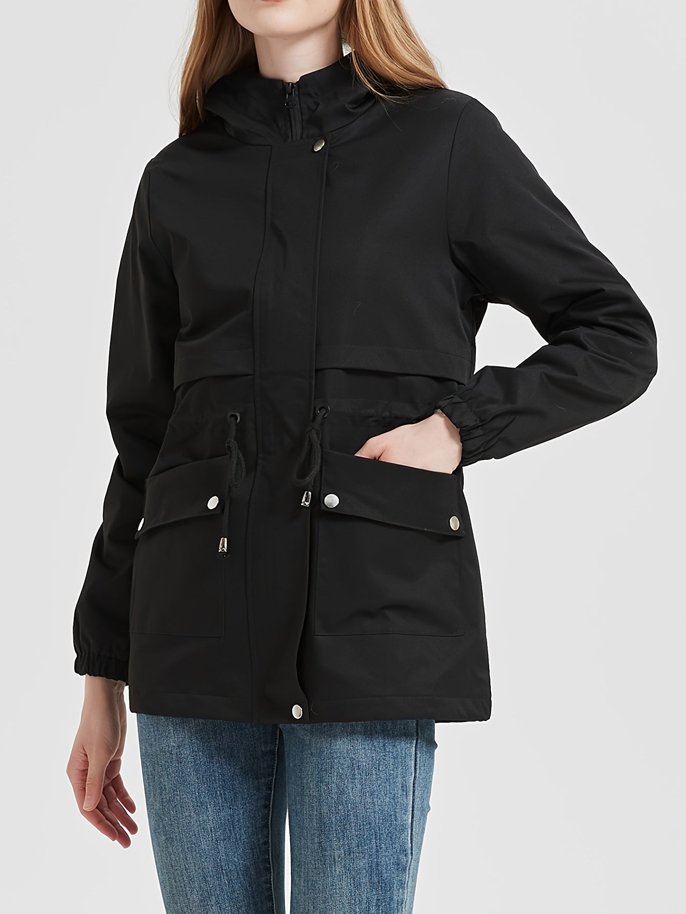 Stilvolle Fleece Parka Winterjacke mit Kapuze für Damen | Ideal für den Winter