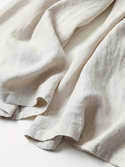 Anina - Weite Beine Leinen Hose