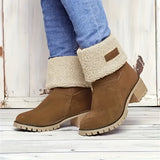 Emma | Kuschelige Mid-Calf-Stiefel mit Fleecefutter – Kamel