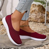 Damen Leichte Slip On Turnschuhe – Rot