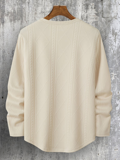 Lyman – Langarm Kapuzenpullover Mit Geometrischem Muster