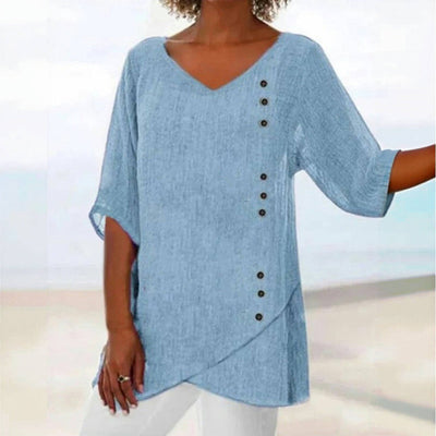 Relaxed Asymmetrical Blouse