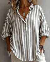 Yara | Stilvolle Bluse mit lockerem Schnitt – Grau