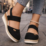 Lina | Modische Plateau Schuhe Damen Chic – Schwarz