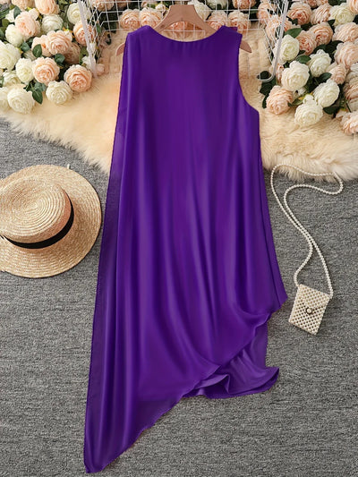 Maren – Elegantes Midi Kleid Mit Ärmellos