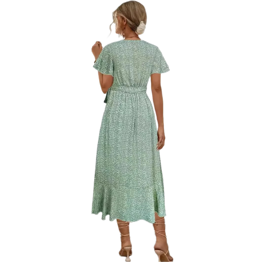 Mila® | Elegantes Wickelkleid mit Rüschen