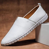 Karl | Herren Frühling Legere Slip-On Loafers – Weiß
