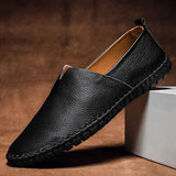 Karl | Herren Frühling Legere Slip-On Loafers – Schwarz