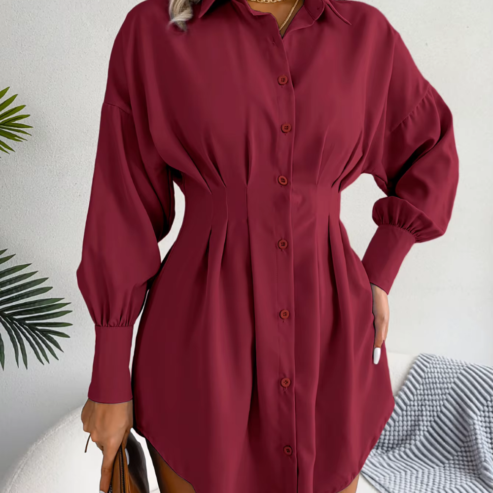 Hertha – Elegantes Blusenkleid mit Taillenbetonung