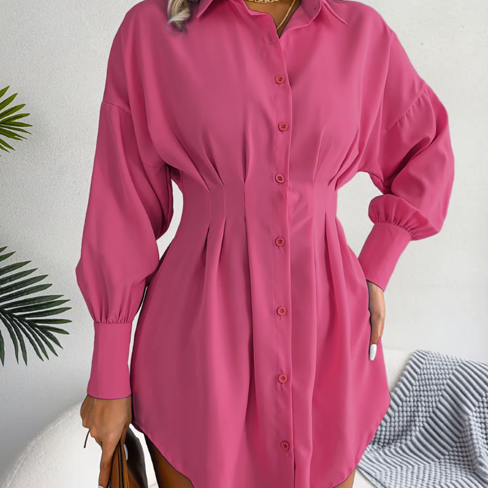 Hertha – Elegantes Blusenkleid mit Taillenbetonung