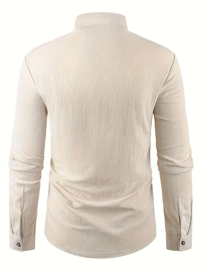 Shayne - Leichtes Hemd Aus Baumwoll Leinen Mit Langen Ärmeln