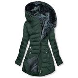 Evelyn | Warmer Winterisolierung wasserdichte Jacke – Dunkelgrün