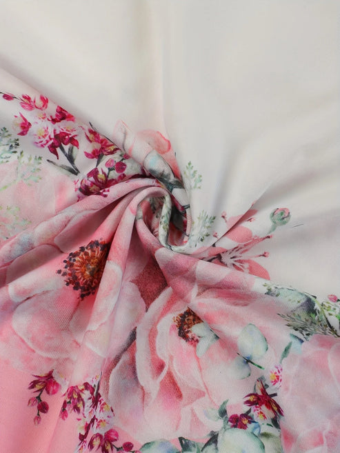 Sissy - T-Shirt mit Blumenmuster und Spitzendetails