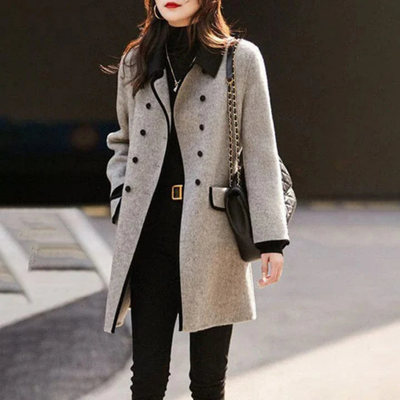 Schicker Zweireihiger Trenchcoat Für Damen | Elegant