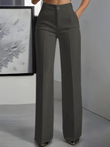 Sofie | Elegante Damen Freizeithose modern geschnitten – Dunkelgrau