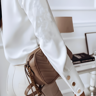 Langärmliges Button Down Hemd Für Damen | Formell