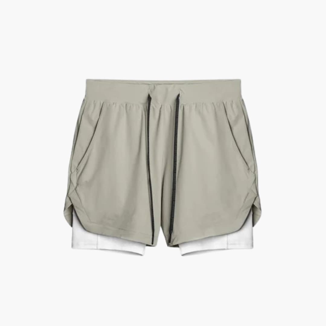 Herren Sportshorts mit Innenshorts und elastischem Bund