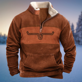 Emil | Herren Lässiger Winterpullover mit Halb-Reißverschluss – Stil 2