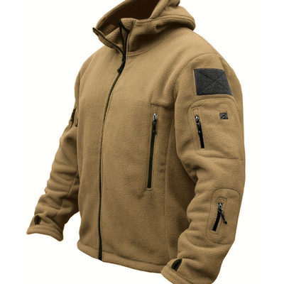 Herren Kapuzen Winddichte Reißverschluss Jacke | Multi Taschen